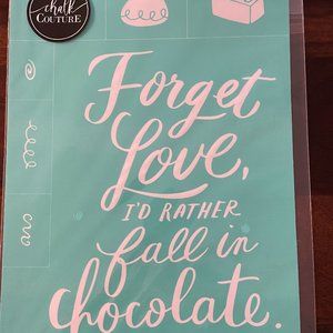 Chalk Couture Forget Love - Size B - NEW